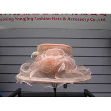 Sombreros de vestir de organza para carreras de caballos para mujer de moda